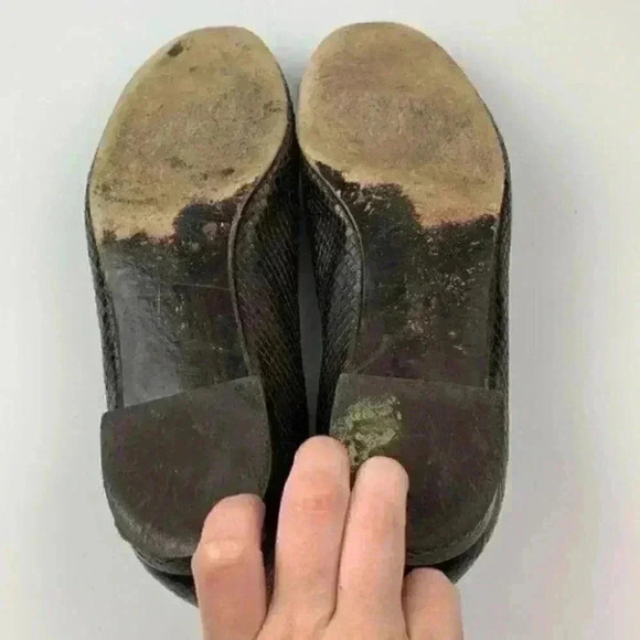 Stuart Weitzman flats 7 leather snakeskin print - Picture 5 of 8